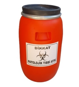 Patolojik Atık Bidonu 30 lt Kırmızı Ücretsiz Kargo