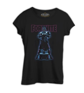 Fortnite - X Knight Siyah Kadın Tshirt