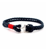 ÇAPA KIRMIZI LACİVERT HALAT ERKEK BİLEKLİK BT120