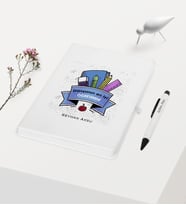 BK Gift Kişiye Özel Dünyanın En İyi Öğretmeni Temalı Beyaz Defter Kalem Hediye Seti - 18