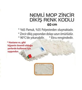 Safell Tel Aparat Nemli Mop Zincir Dikiş  60 cm - 10 Adet