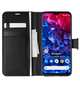 Microsonic General Mobile GM 20 Pro Kılıf Delux Leather Wallet Siyah