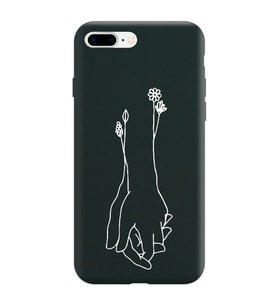 Iphone 8 Plus Çizgi Tasarımlı Siyah Lansman Telefon Kılıfı