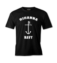 Rihanna Navy Siyah Erkek Tshirt