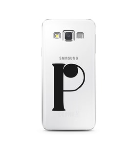 Samsung A3 (2015) Harf Tasarımlı Telefon Kılıfı P-Harfi 
