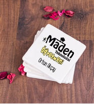 Maden Teknolojisi Öğretmeni Taş Bardak Altlığı