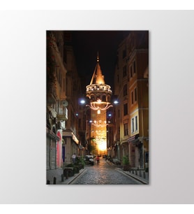Arty Tablo Galata Kulesi Tablo (Karışık)