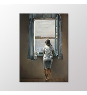 Arty Tablo Woman At The Window Tablo (Karışık)