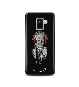 Einstein Tasarım Süper Şeffaf Silikon Telefon Kılıfı Samsung A8 (2018)  