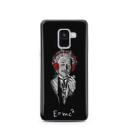 Einstein Tasarım Süper Şeffaf Silikon Telefon Kılıfı Samsung A8 (2018)  
