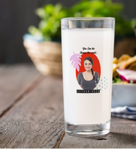 BK Gift Kişiye Özel İsimli Fotoğraflı Rakı Bardağı-2 (Beyaz)