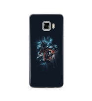Uzay Boşluğu Tasarım Süper Şeffaf Silikon Telefon Kılıfı Samsung C5  