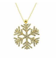 Kolye Kar Tanesi 3,86 Gram 14 Ayar Altın (Sarı)