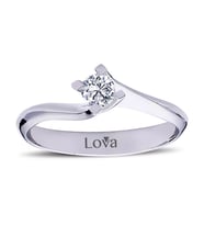 Lova F Renk 0,22 Karat Pırlanta Tektaş Yüzük - 1040052