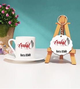 Avukat Türk Kahvesi Fincanı ve Anahtarlık Seti