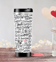 BK Gift Kişiye Özel Sevgililer Günü Temalı Çelik Termos Bardak - 77