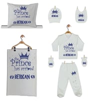 Pia Baby GL 1907-06 İsme Özel Yastık Battaniye Zıbın Set