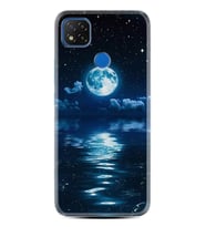 Kılıfland Xiaomi Redmi 9C Kılıf Silikon Resimli Kapak Night Moon Stok 1133