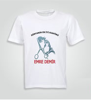Kişiye Özel Kuaför Baskılı Tshirt