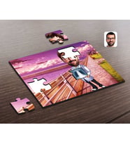 BK Gift Kişiye Özel Erkek Radyolojist Karikatürlü Ahşap Puzzle-1