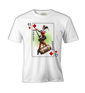 Harley Quinn - HQ Beyaz Erkek Tshirt