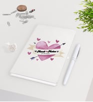BK Gift Kişiye Özel Sevgililer Günü Beyaz Defter Kalem Seti-21