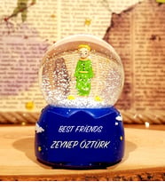İsme Özel Renk Değiştiren Küçük Prens Kar Küresi Arkadaşa Hediye