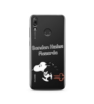 Snoopy Tasarımlı Süper Şeffaf Silikon Telefon Kılıfı Huawei Y7 2019