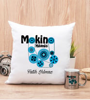 Makine Mühendisi Yastık ve Silver Kupa Bardak