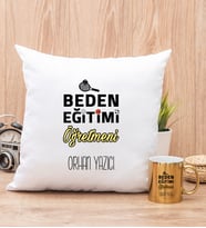 Beden Eğitimi Öğretmeni Yastık ve Gold Kupa Bardak