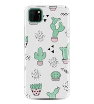 Kılıfland Huawei Y5P Kılıf Silikon Resimli Kapak Cactus Pattern Stok 901