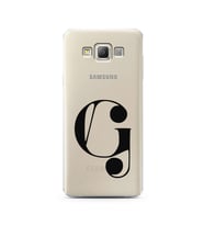 Samsung A7 (2015) Harf Tasarımlı Telefon Kılıfı G-Harfi 