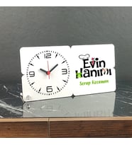 Evin Hanımı Ahşap Masa Saati