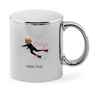 BK Gift Kişiye Özel Mesleki Dalgıç Krom Kupa Bardak  1