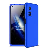 Microsonic Xiaomi Mi 10T Pro Kılıf Double Dip 360 Protective Mavi