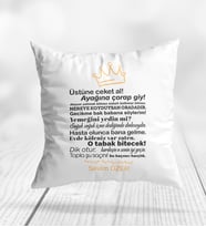 Anne Sözleri Kişiye Özel Yastık