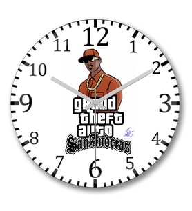 Gta San Andreas Duvar Saati Bombeli Gercek Cam