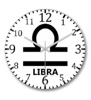Signo Libra Duvar Saati Bombeli Gercek Cam