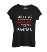 Vikings - Valhalla Siyah Kadın Tshirt