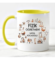 Fizik Öğretmeni Kupa Bardağı Sarı