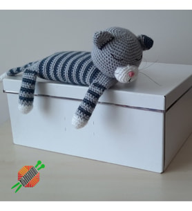 Amigurumi Oyuncak Uyuyan Kedi