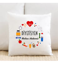 Diyetisyenlere Özel İsimli Yastık