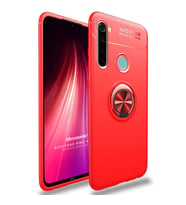Microsonic Xiaomi Redmi Note 8T Kılıf Kickstand Ring Holder Kırmızı
