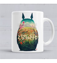 Forest Dream Totoro Kupa Bardak Porselen