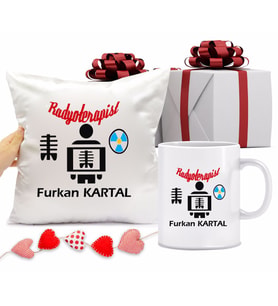 Radyoterapist Kupa Bardağı ve Yastığı Hediye Seti (Model 1)