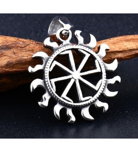 Titanyum Paslanmaz Çelik Nordic Slav Yıldızı Viking Kolye