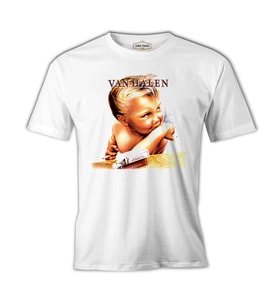 Van Hallen - Angel Beyaz Erkek Tshirt