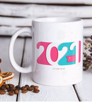 BK Gift Kişiye Özel 2024 Mutlu Yıllar Beyaz Kupa Bardak-6
