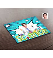BK Gift Kişiye Özel Erkek Fen Bilimleri Öğretmeni Karikatürlü Ahşap Puzzle-1