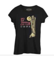 Led Zeppelin - Stairway to Heaven Siyah Kadın Tshirt